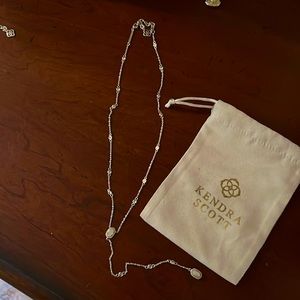 Kendra Scott silver necklace, worn once for wedding.